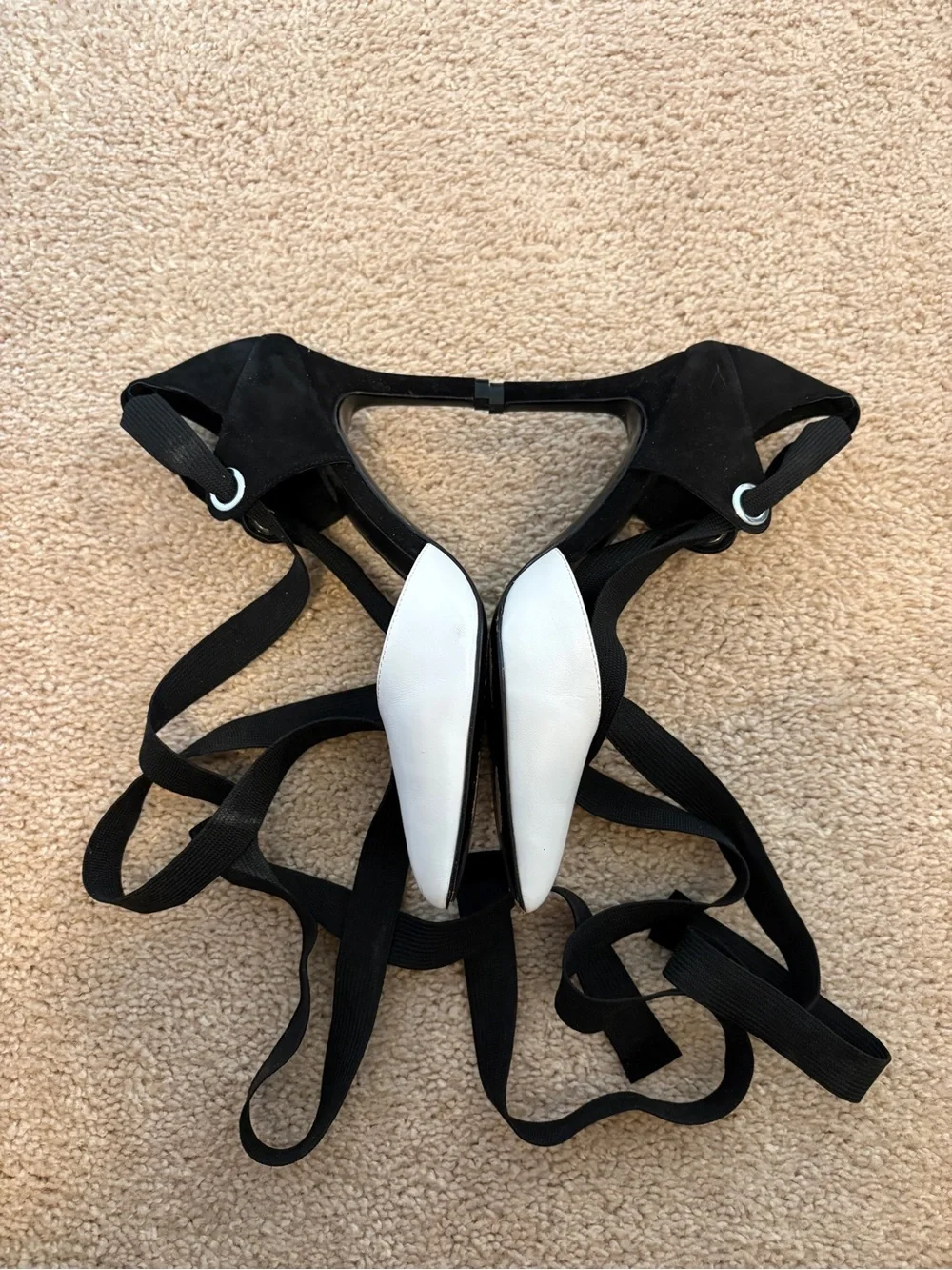 Guess Marciano White & Black Heels